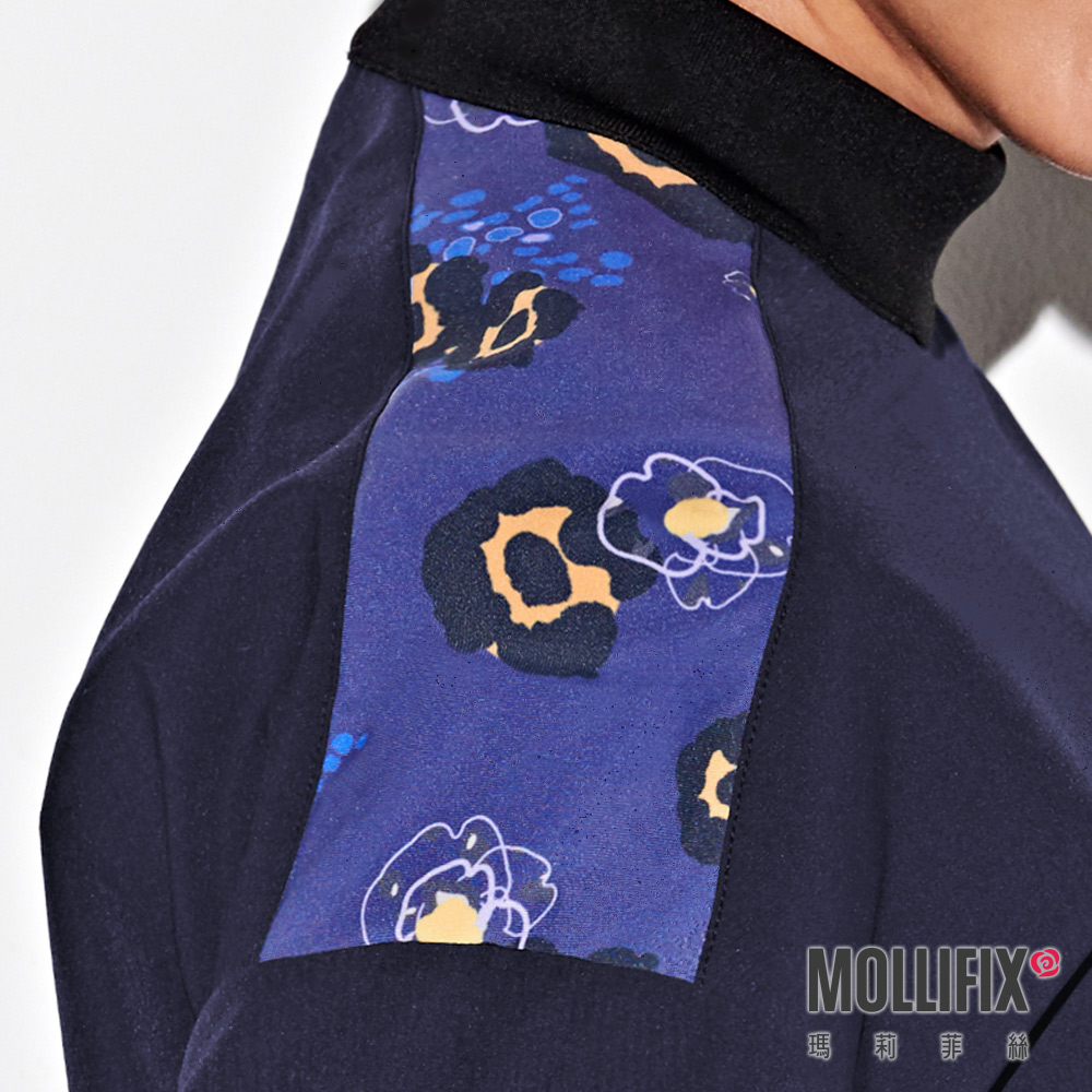 MOLLIFIX 小立領短版長袖上衣