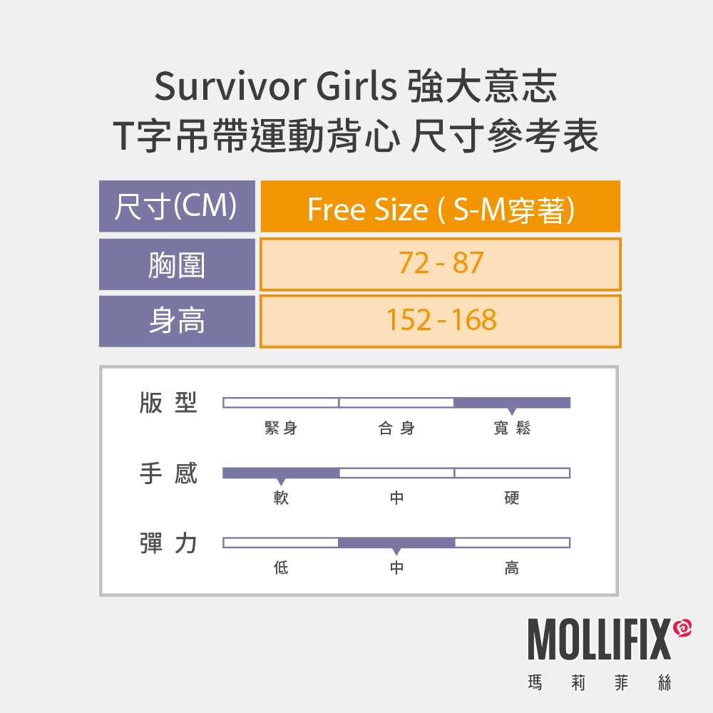 MOLLIFIX Survivor Girls 強大意志T字吊帶運動背心