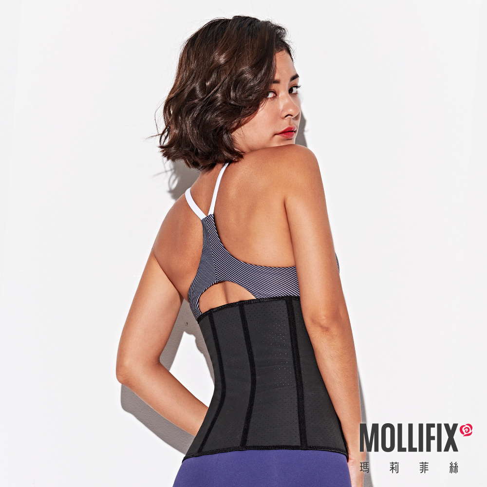 MOLLIFIX 透氣健身束腰夾 XS(黑)