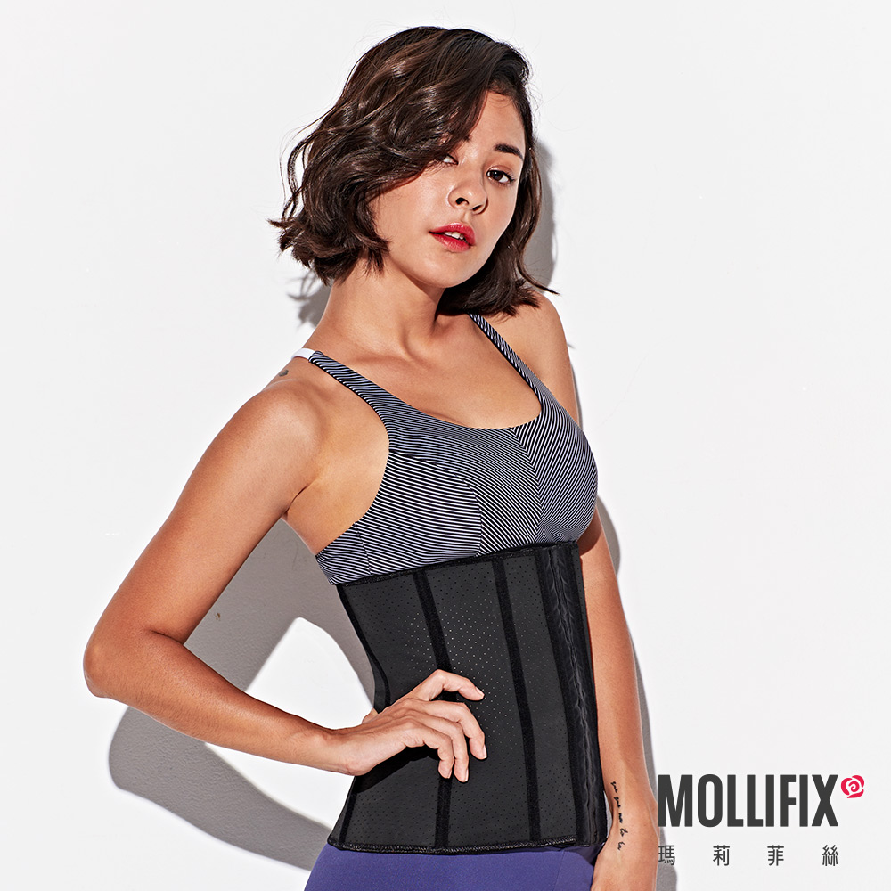 MOLLIFIX 透氣健身束腰夾 XS(黑)