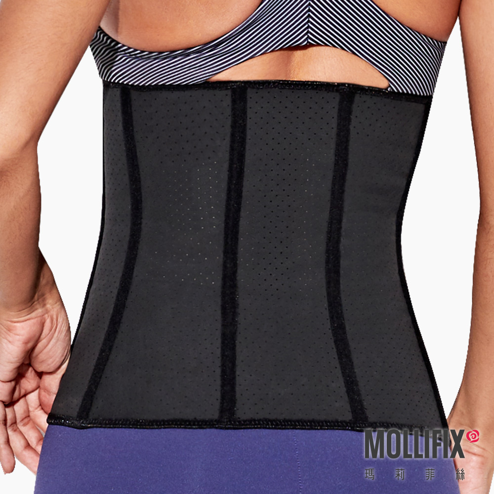 MOLLIFIX 透氣健身束腰夾 XS(黑)