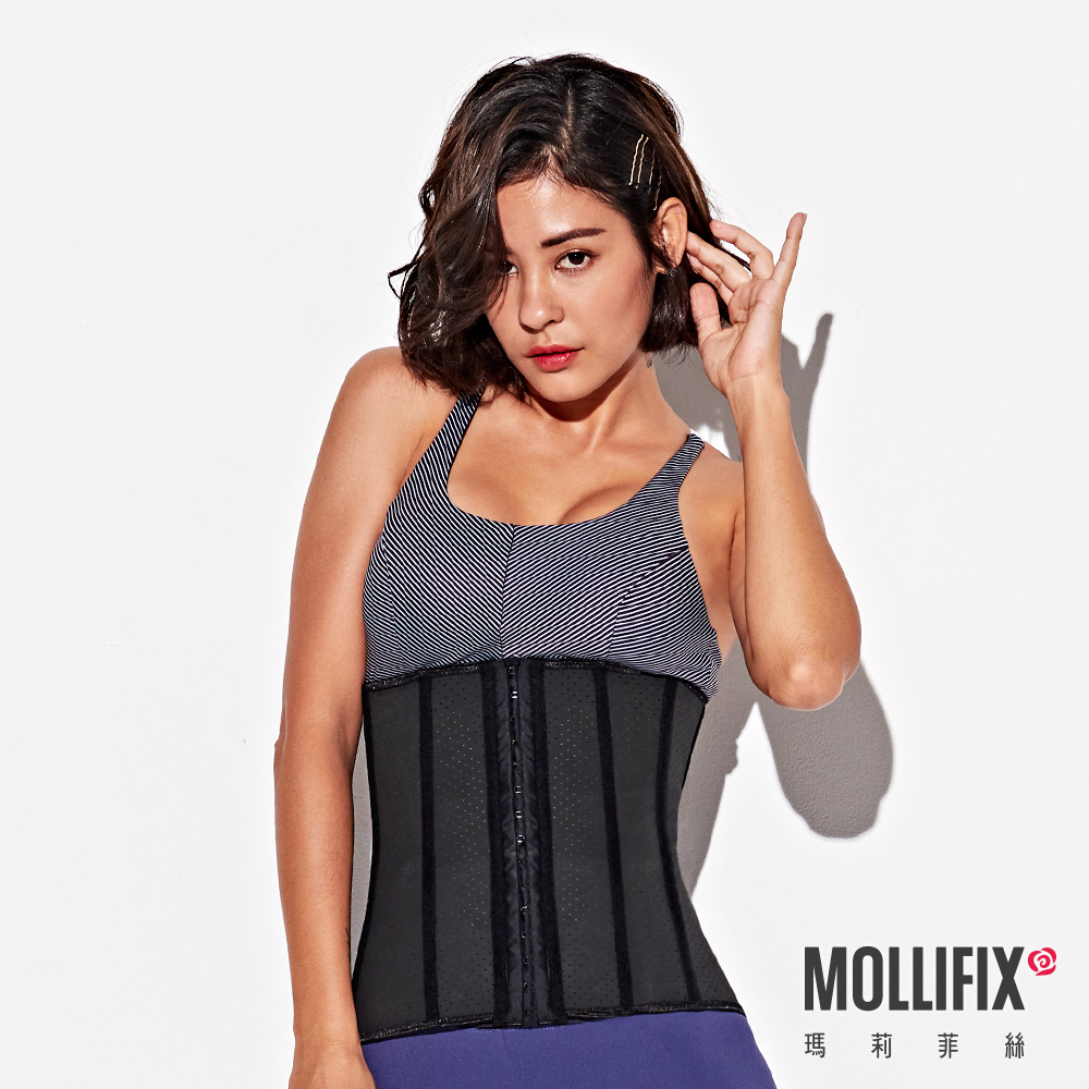 MOLLIFIX 透氣健身束腰夾 XS(黑)