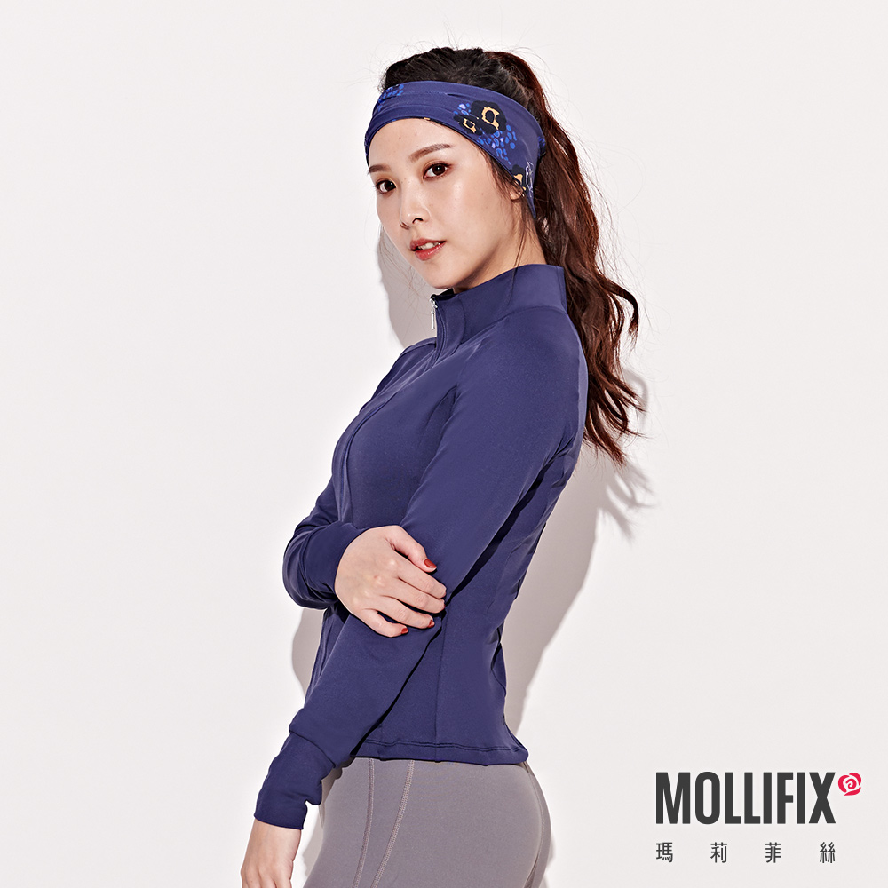 MOLLIFIX 腰線拼接修身運動外套