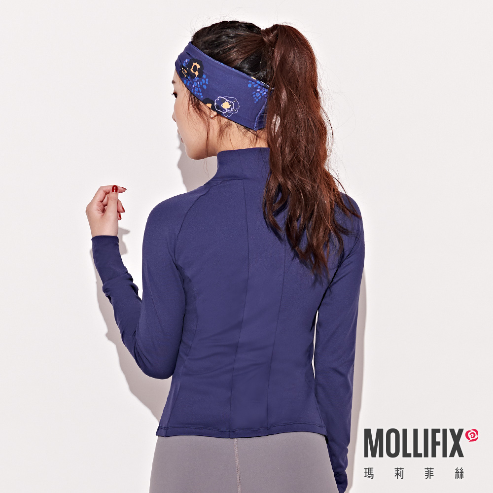 MOLLIFIX 腰線拼接修身運動外套