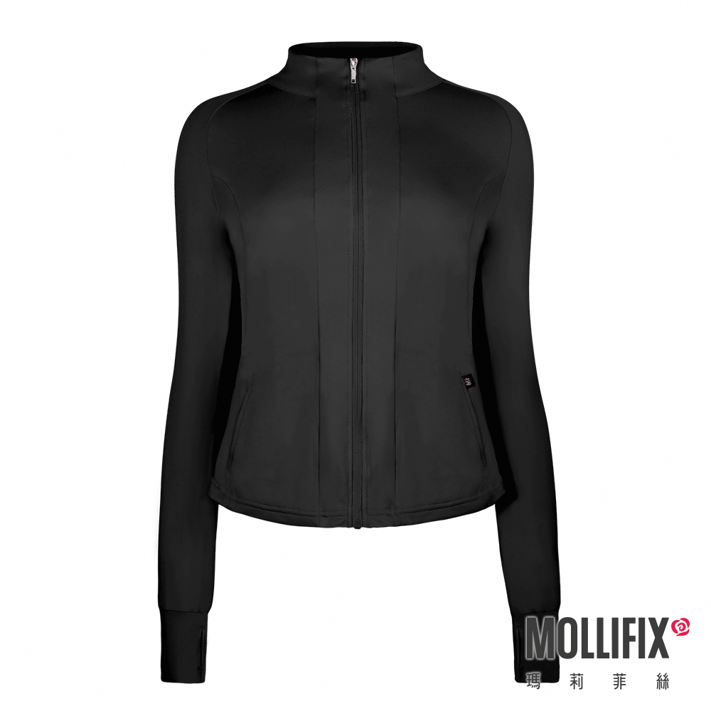 MOLLIFIX 腰線拼接修身運動外套