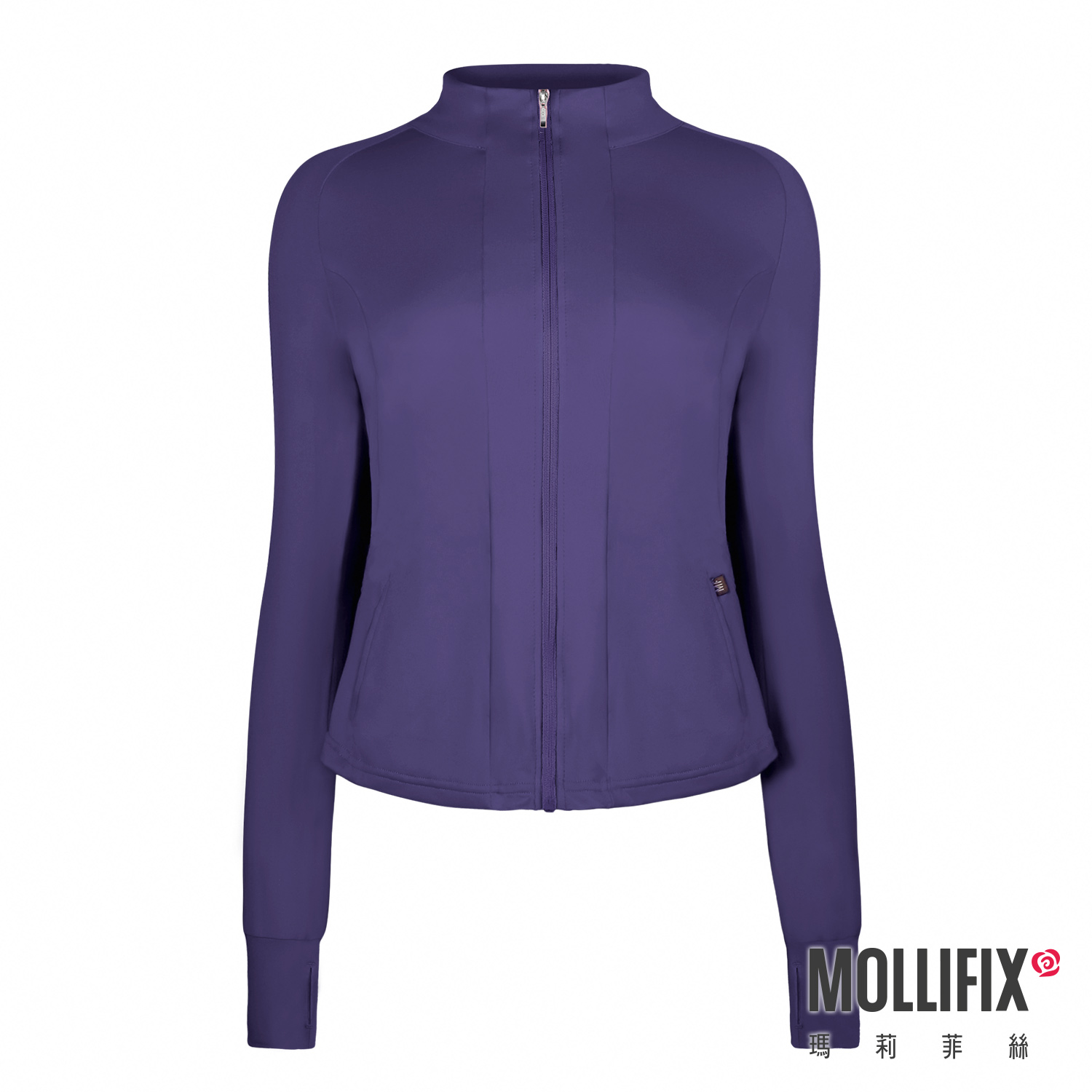 MOLLIFIX 腰線拼接修身運動外套