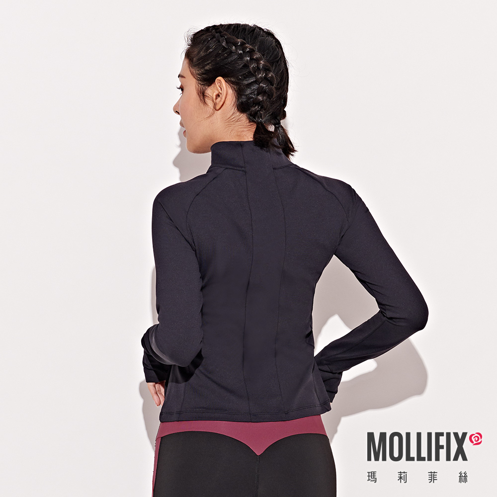 MOLLIFIX 腰線拼接修身運動外套
