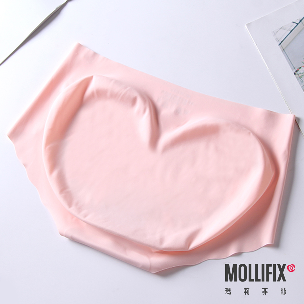 MOLLIFIX 好動不卡卡運動無痕內褲_三件組 (紫/粉/藍)