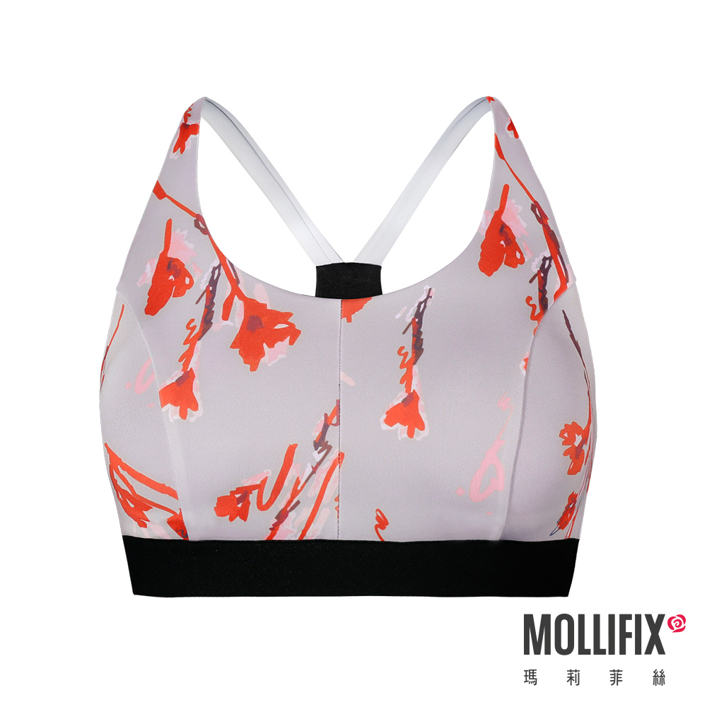 MOLLIFIX 俐落Y背下擺織帶運動內衣