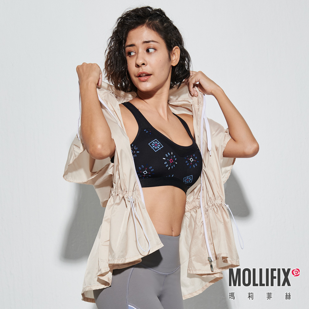 MOLLIFIX 微透率性傘型收腰連帽背心
