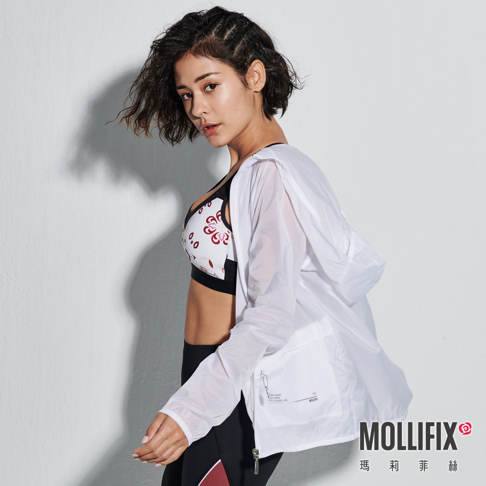 MOLLIFIX 輕量可收納連帽風衣外套