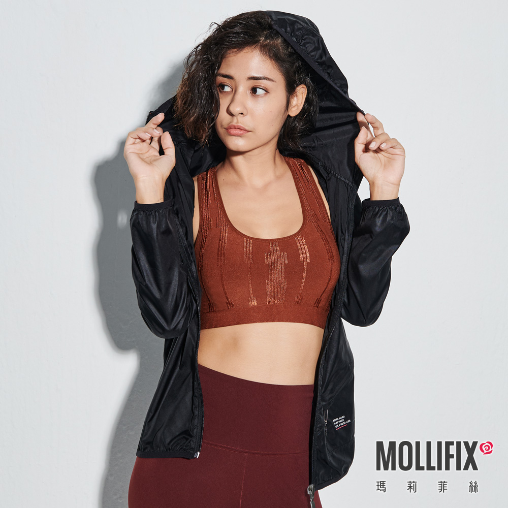 MOLLIFIX 輕量可收納連帽風衣外套