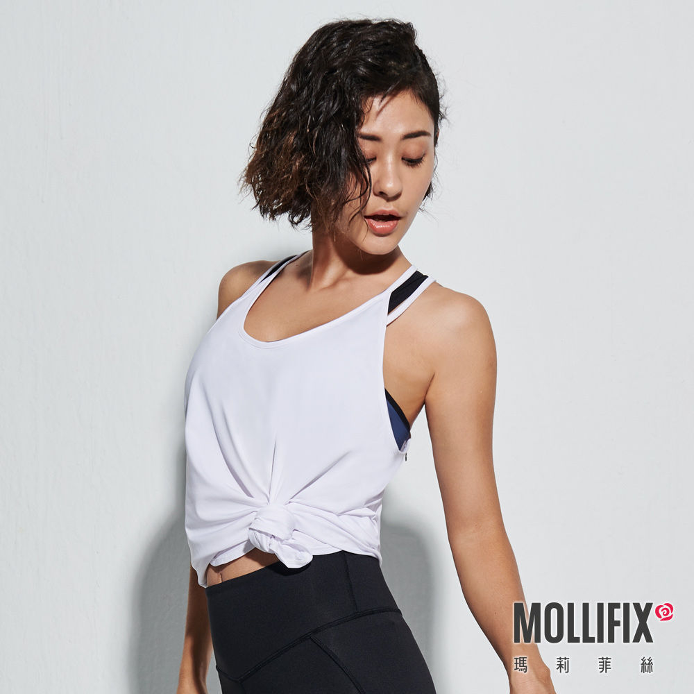 MOLLIFIX 雙肩帶圓弧下擺運動背心