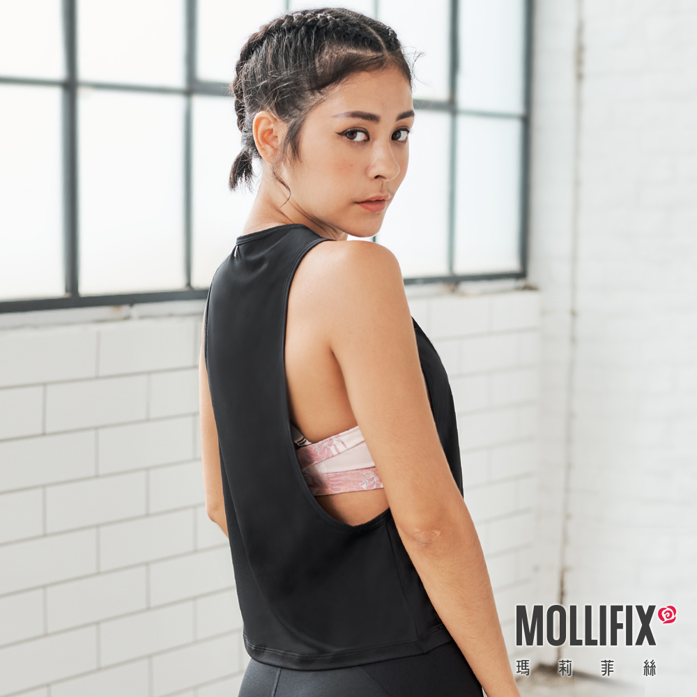 MOLLIFIX 圓領大挖袖運動背心