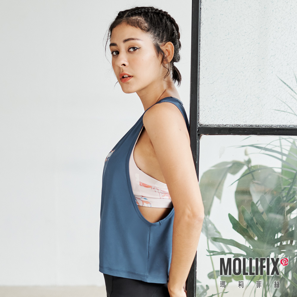 MOLLIFIX 圓領大挖袖運動背心