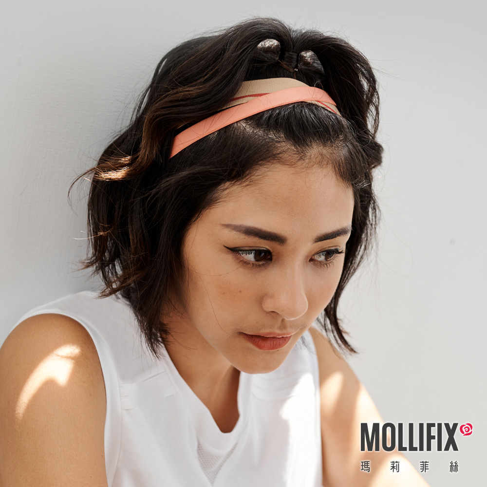 MOLLIFIX 彈性運動髮帶 3入組