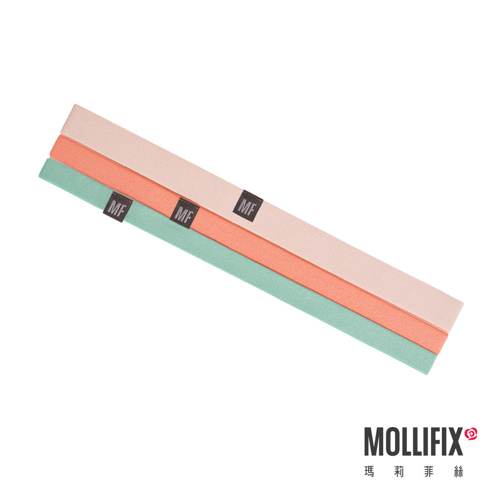 MOLLIFIX 彈性運動髮帶 3入組