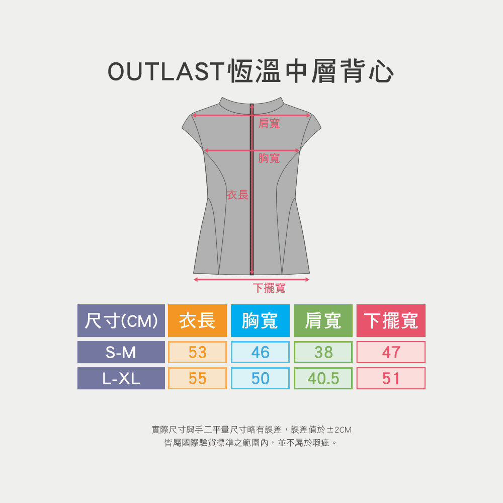 MOLLIFIX OUTLAST恆溫中層背心