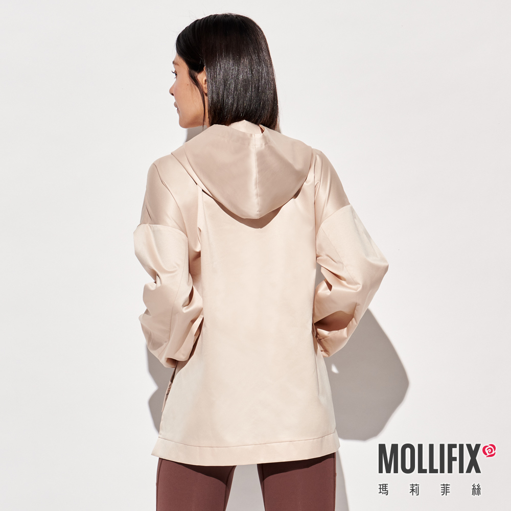 MOLLIFIX 造型剪裁前口袋連帽上衣