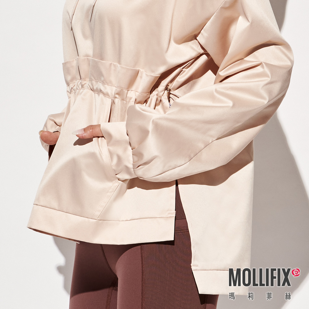 MOLLIFIX 造型剪裁前口袋連帽上衣
