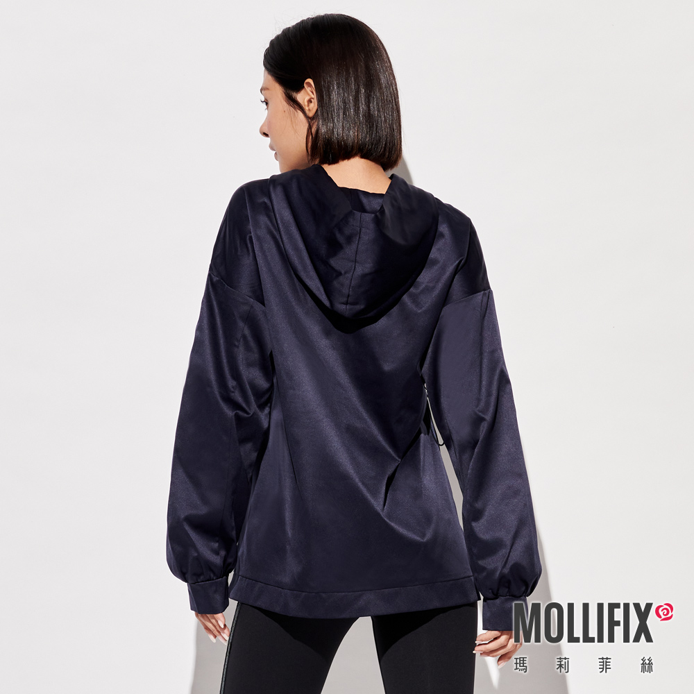 MOLLIFIX 造型剪裁前口袋連帽上衣