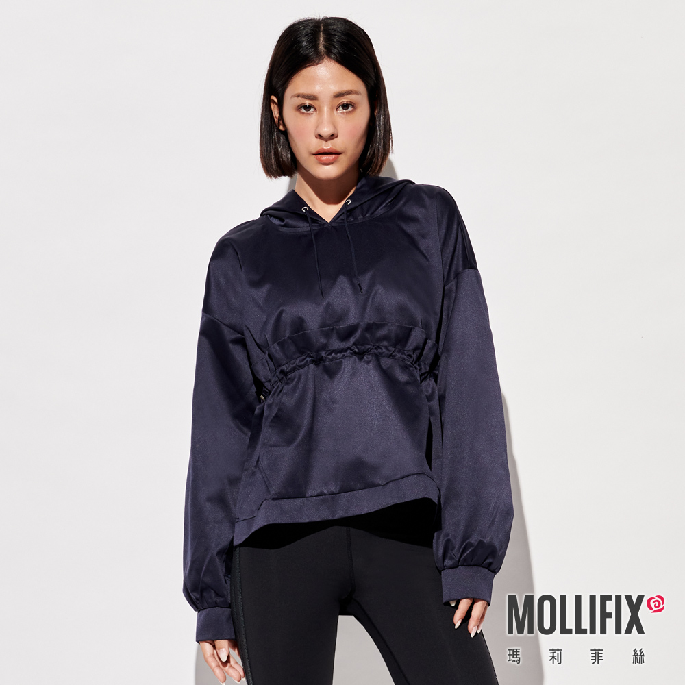 MOLLIFIX 造型剪裁前口袋連帽上衣