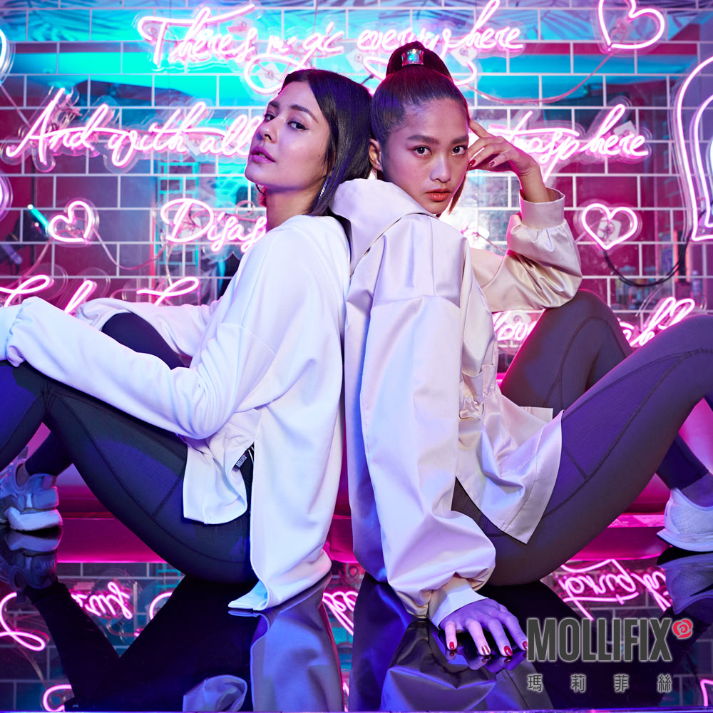 MOLLIFIX 造型剪裁前口袋連帽上衣