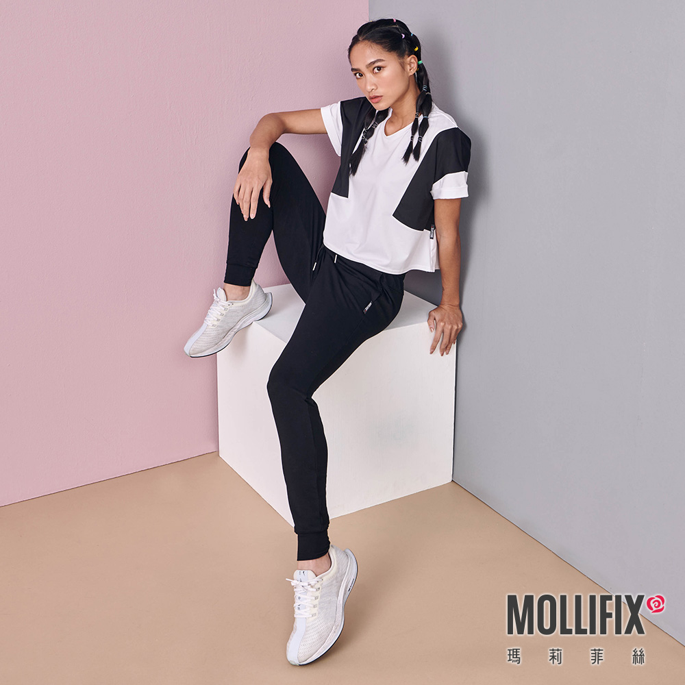 MOLLIFIX 簡約修身縮口運動褲