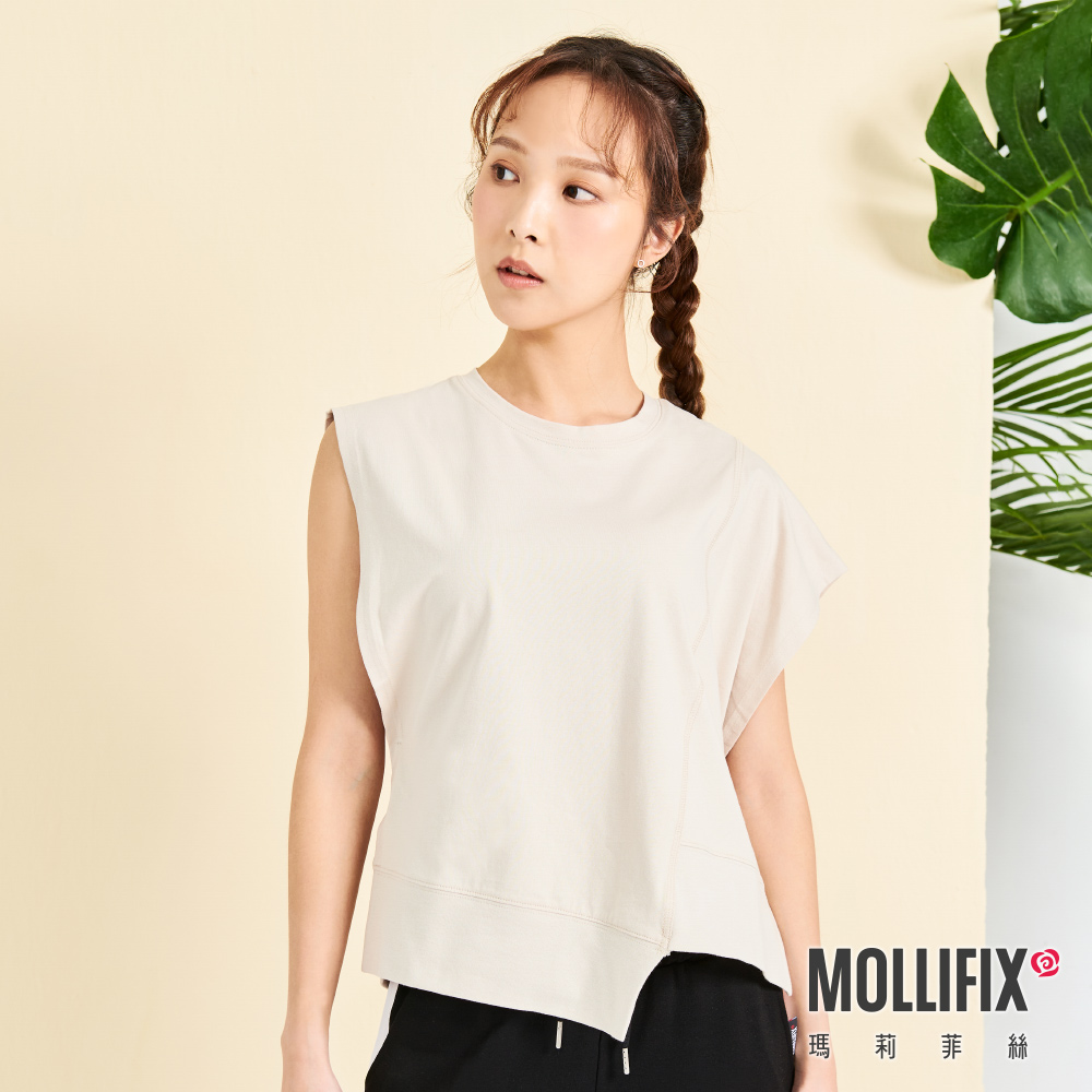 MOLLIFIX 不對稱造型休閒背心