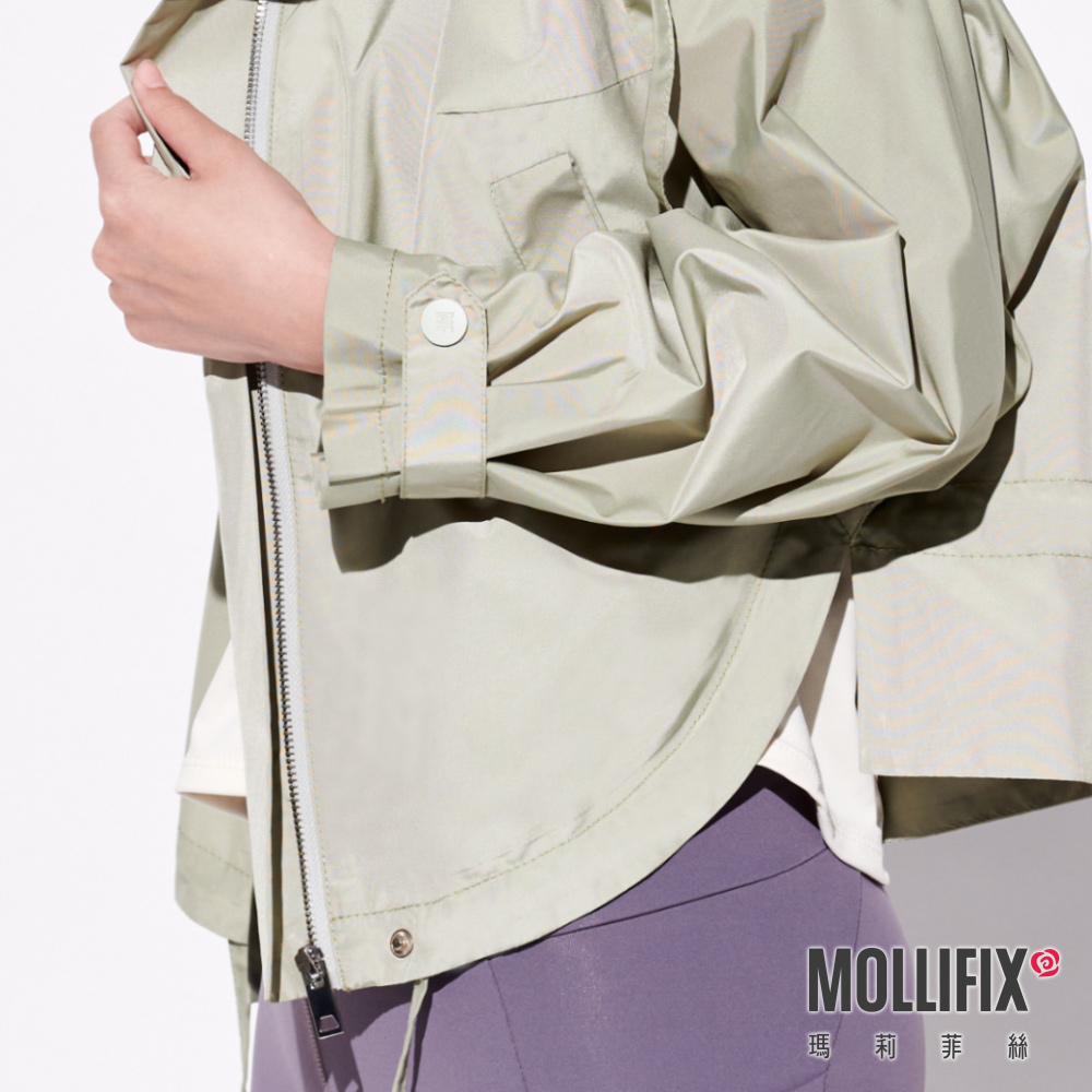 MOLLIFIX 斗篷式防潑水連帽外套