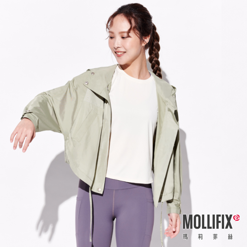 MOLLIFIX 斗篷式防潑水連帽外套