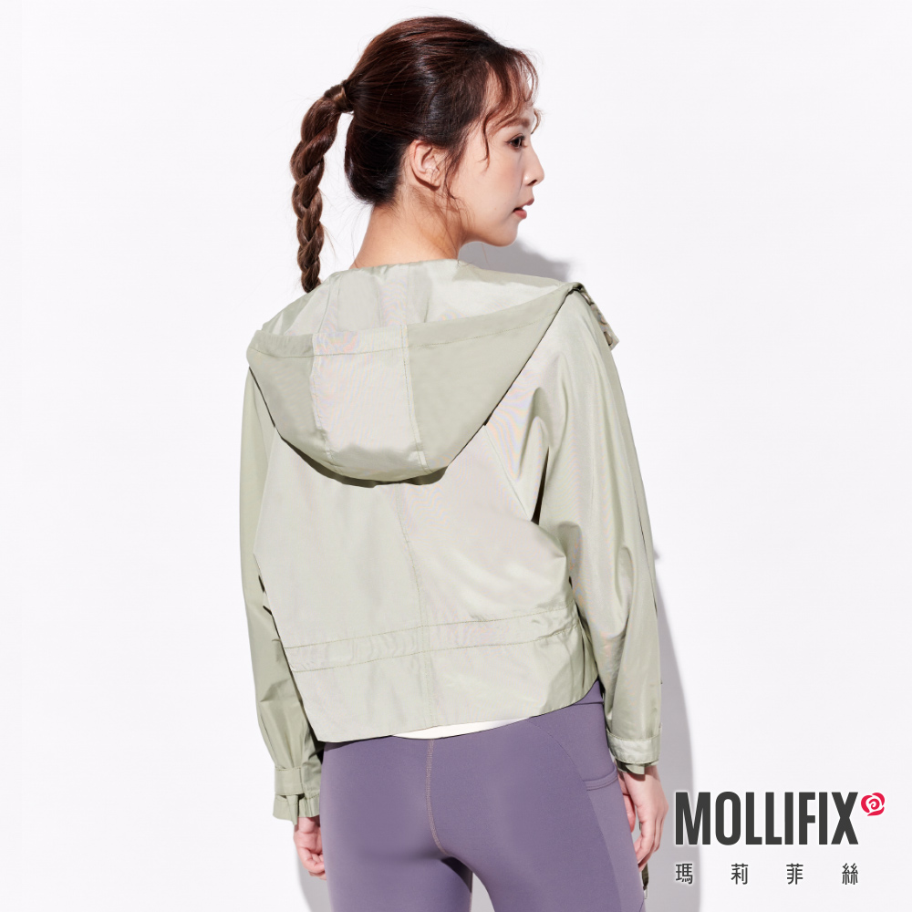 MOLLIFIX 斗篷式防潑水連帽外套