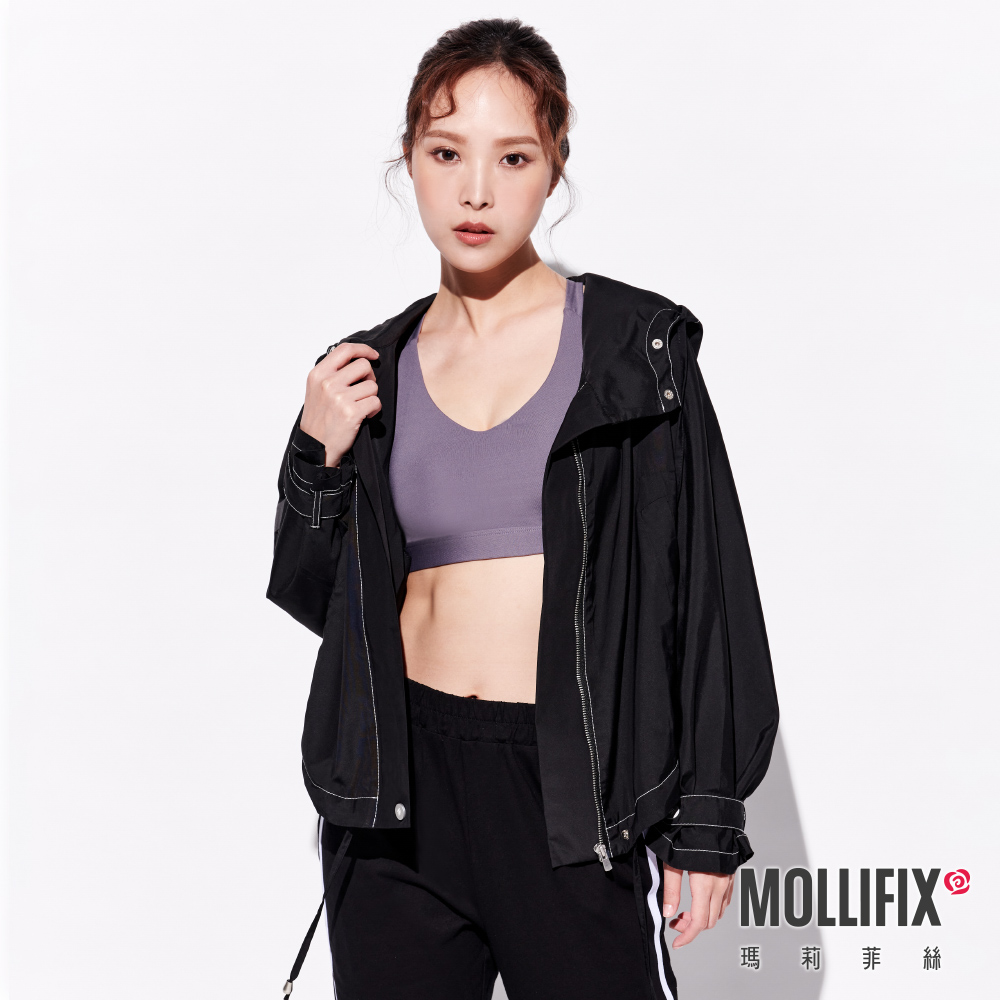 MOLLIFIX 斗篷式防潑水連帽外套