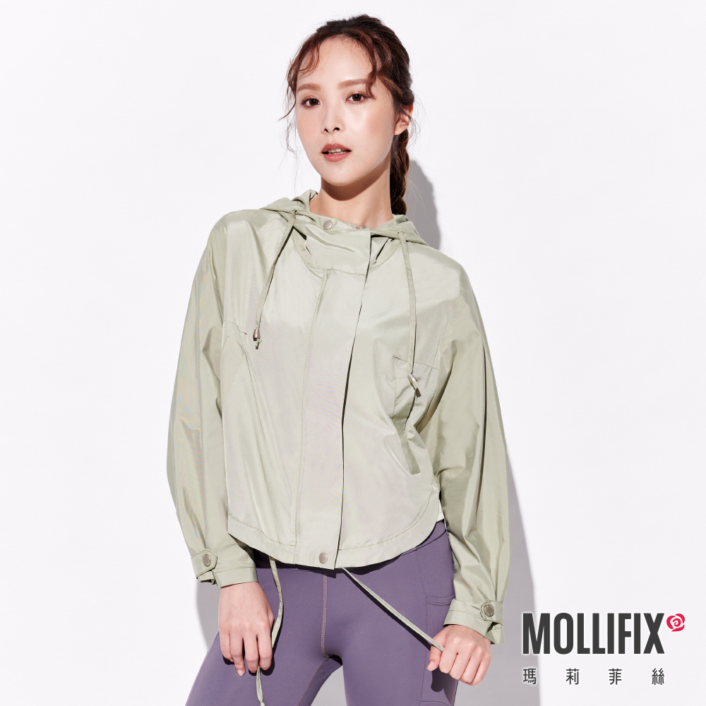 MOLLIFIX 斗篷式防潑水連帽外套