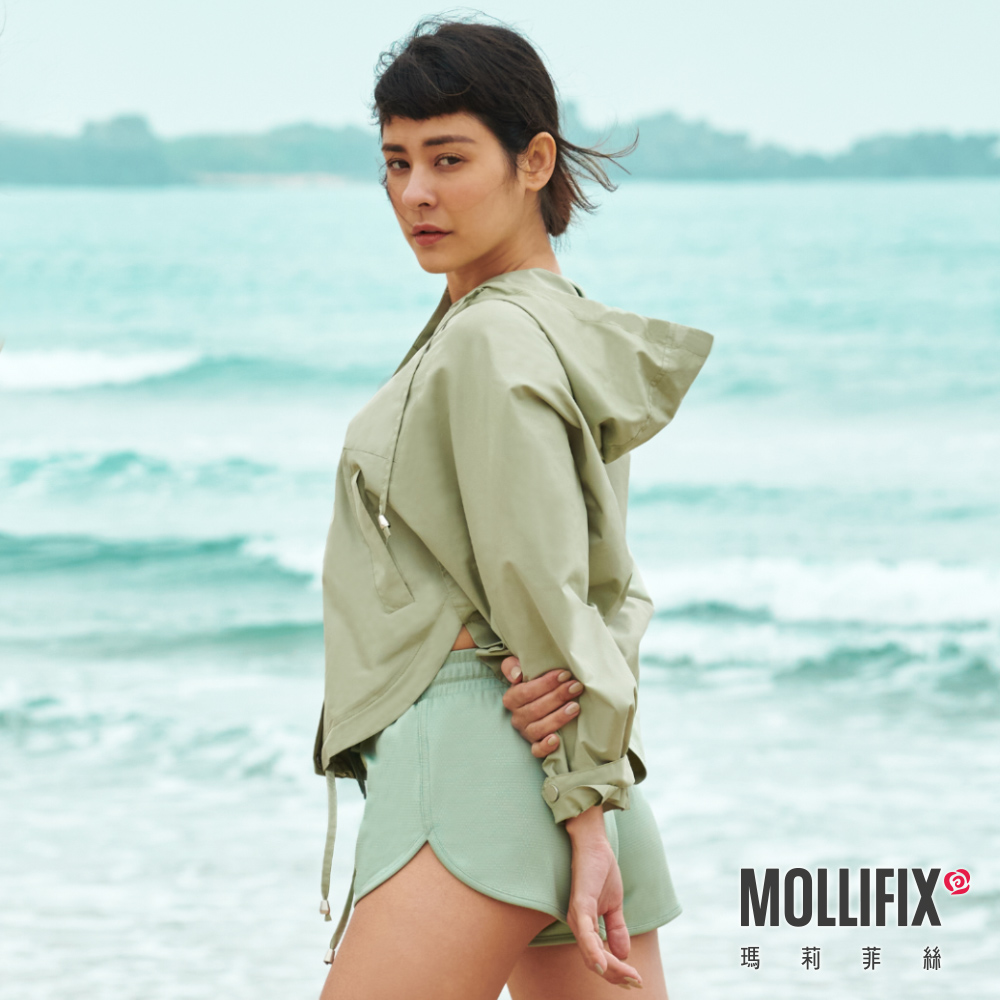 MOLLIFIX 斗篷式防潑水連帽外套