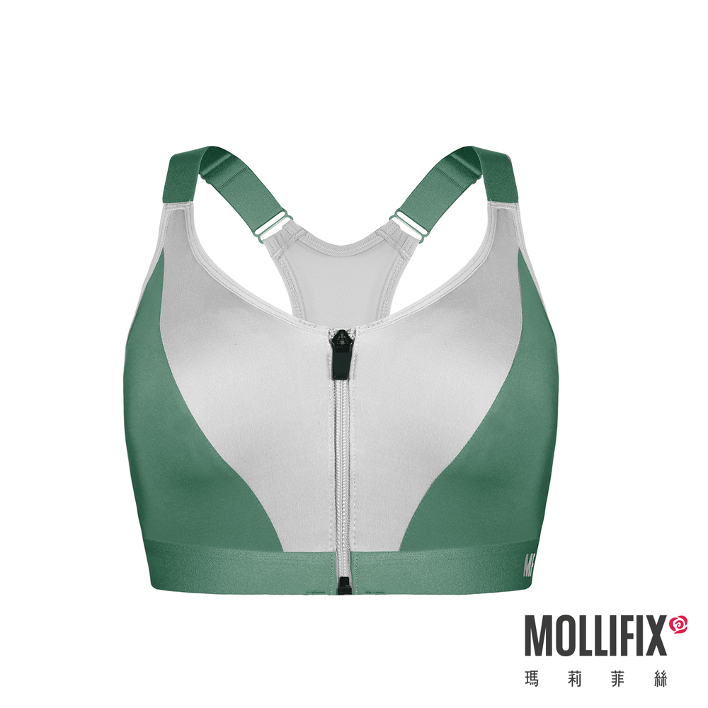 MOLLIFIX 高強度前開拉鍊運動內衣