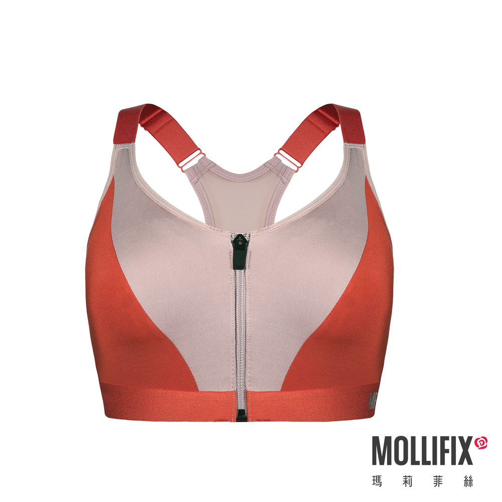 MOLLIFIX 高強度前開拉鍊運動內衣