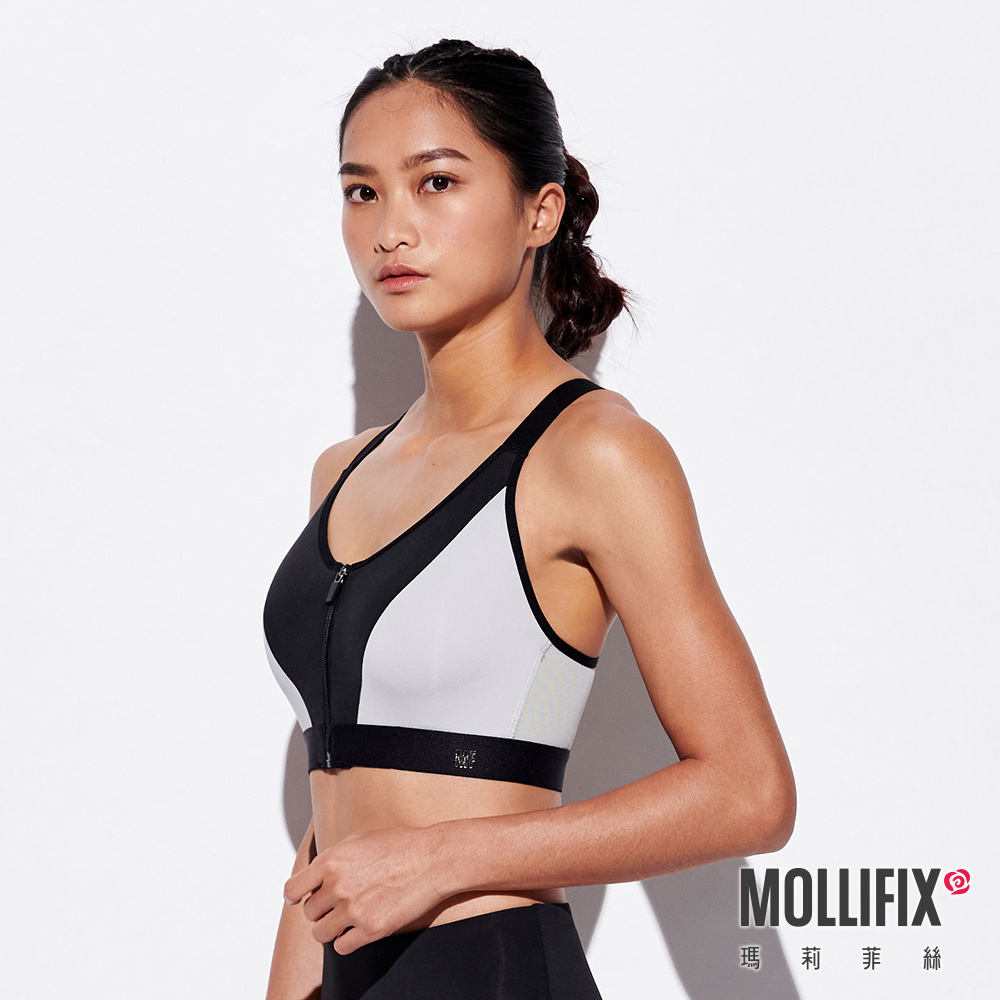 MOLLIFIX 高強度前開拉鍊運動內衣