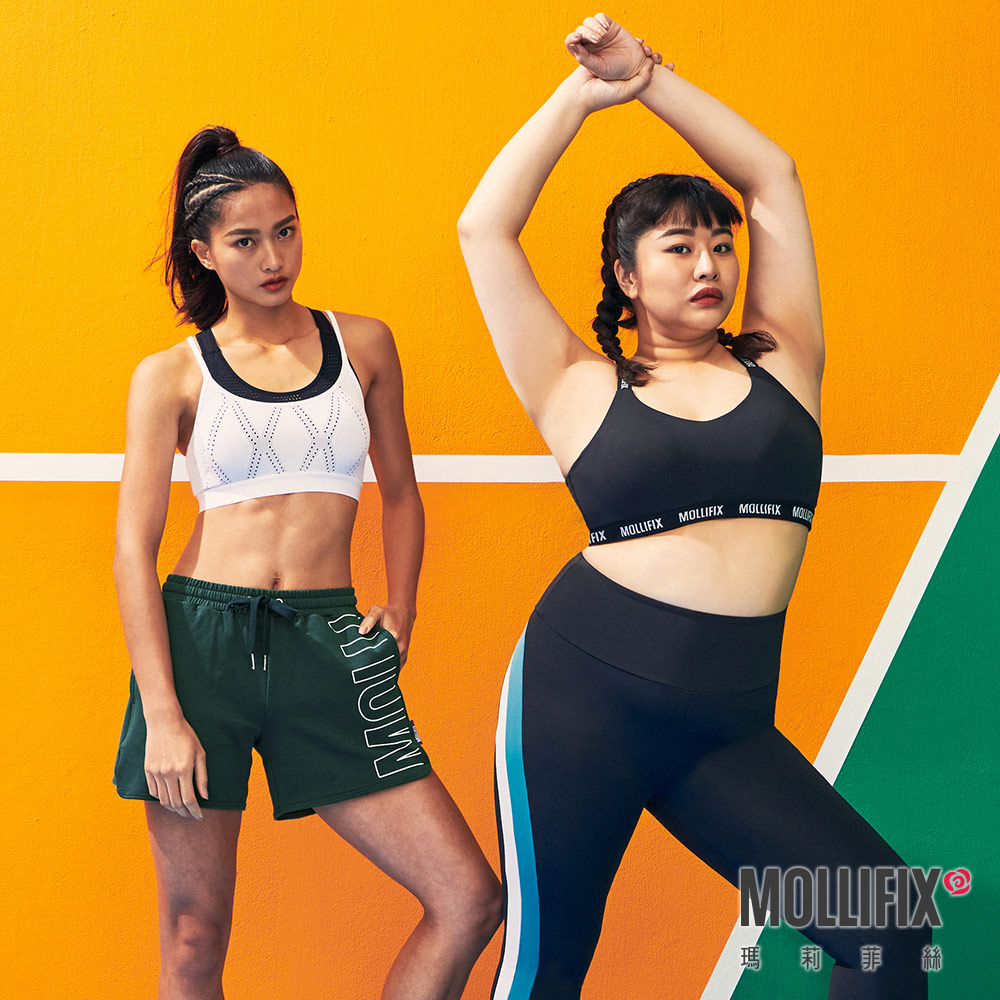 MOLLIFIX 街頭經典LOGO休閒短褲