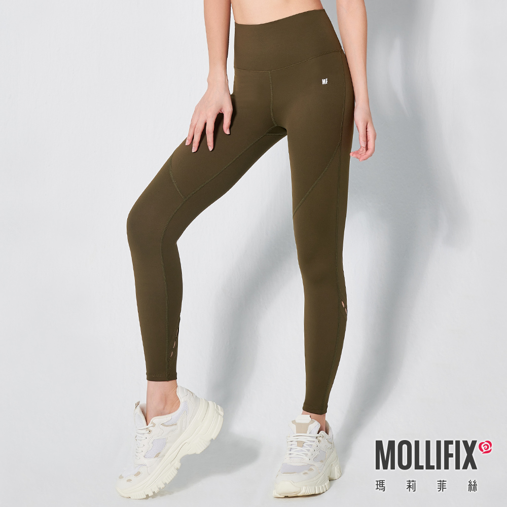 MOLLIFIX 高腰鏤空設計瑜珈褲