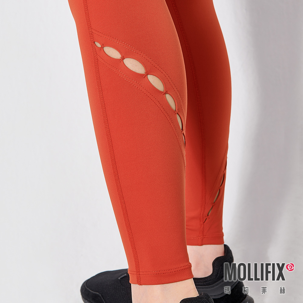 MOLLIFIX 高腰鏤空設計瑜珈褲