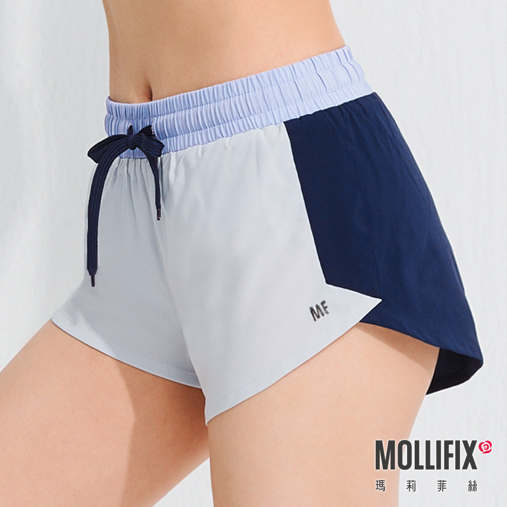 MOLLIFIX 玩色不設限雙層運動短褲