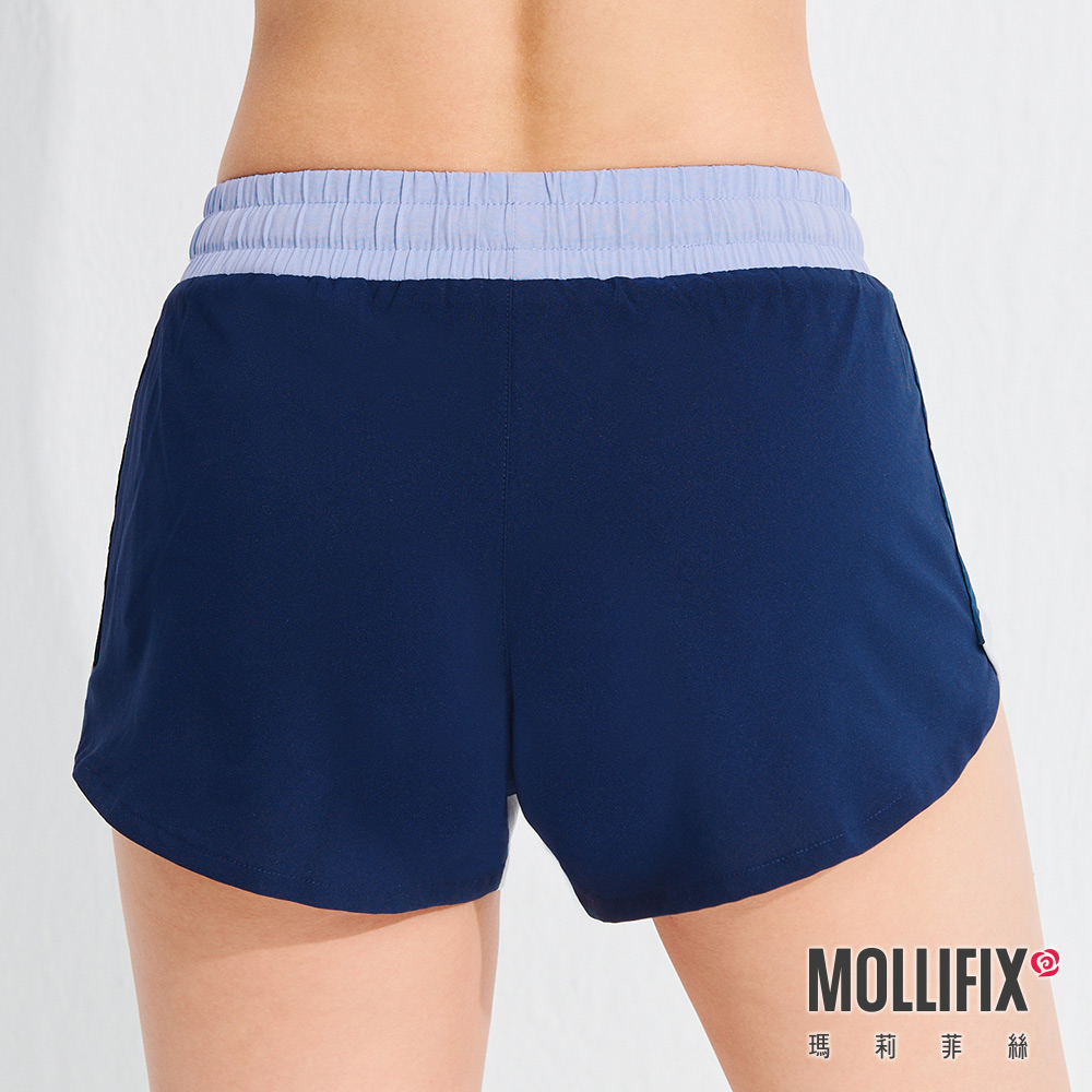 MOLLIFIX 玩色不設限雙層運動短褲