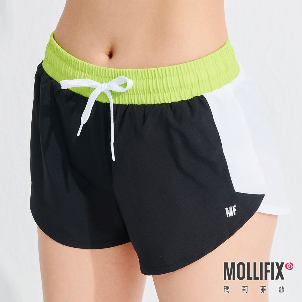 MOLLIFIX 玩色不設限雙層運動短褲