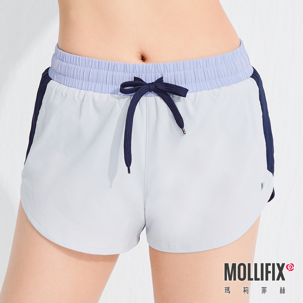 MOLLIFIX 玩色不設限雙層運動短褲