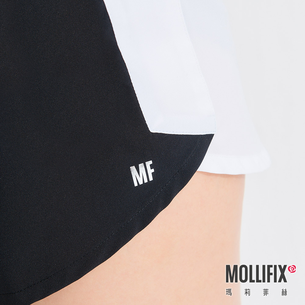 MOLLIFIX 玩色不設限雙層運動短褲