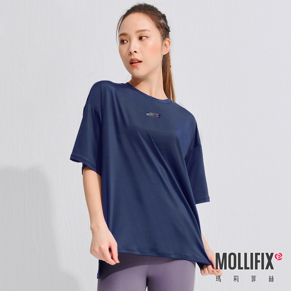 MOLLIFIX 經典LOGO寬版短袖上衣