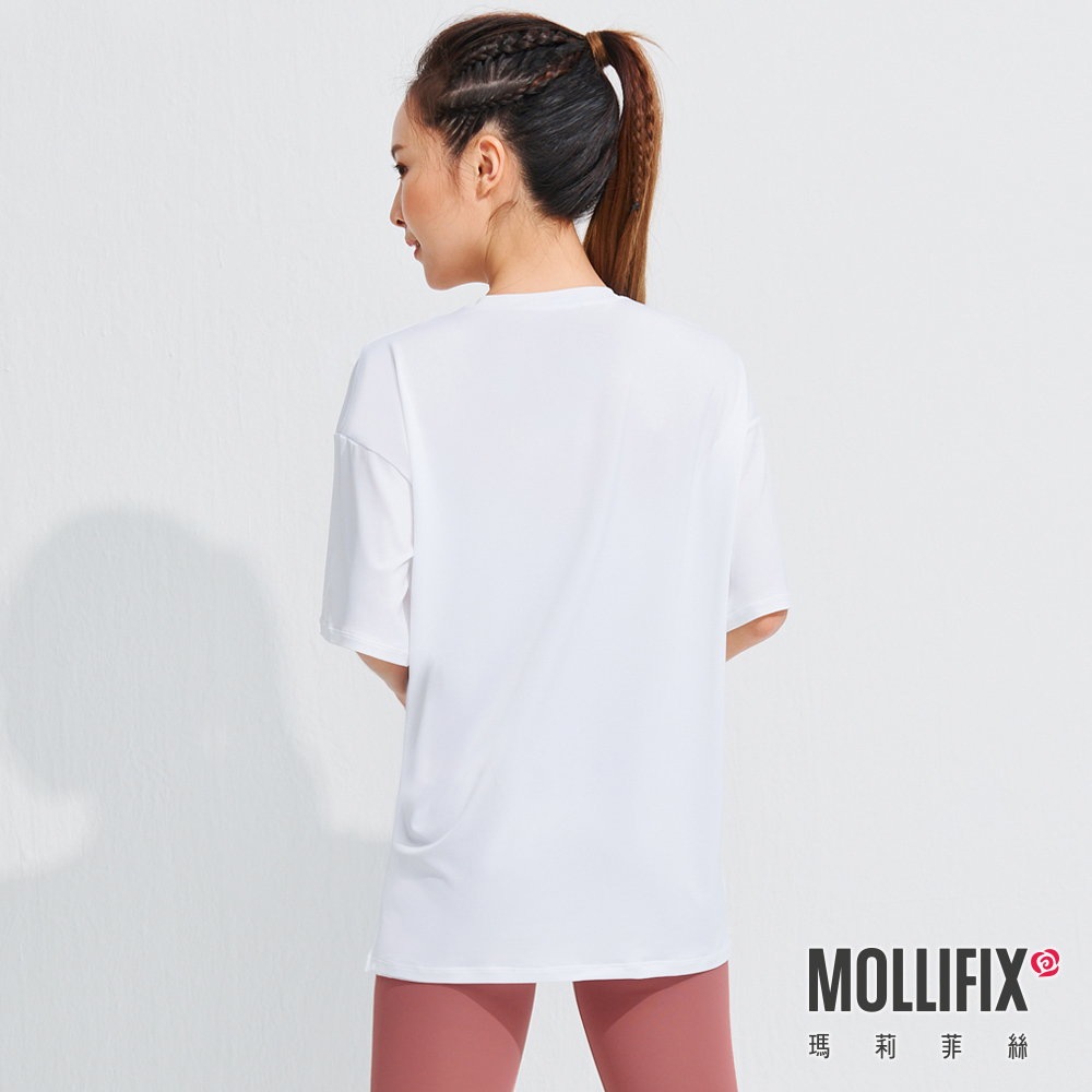 MOLLIFIX 經典LOGO寬版短袖上衣