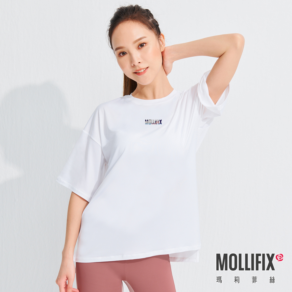 MOLLIFIX 經典LOGO寬版短袖上衣