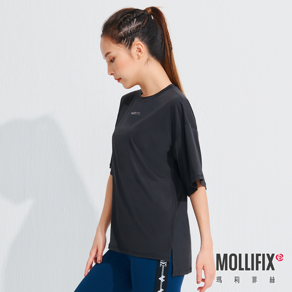 MOLLIFIX 經典LOGO寬版短袖上衣